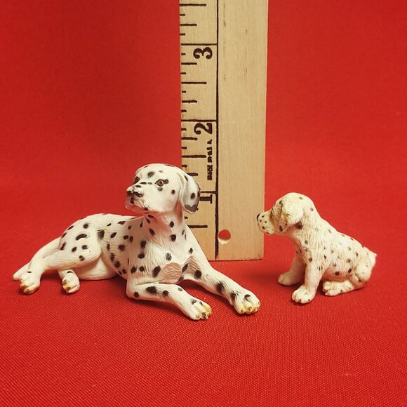 Schleich Dalmatian Dog Figurines Adult and Puppy 1997 - Picture 7 of 9